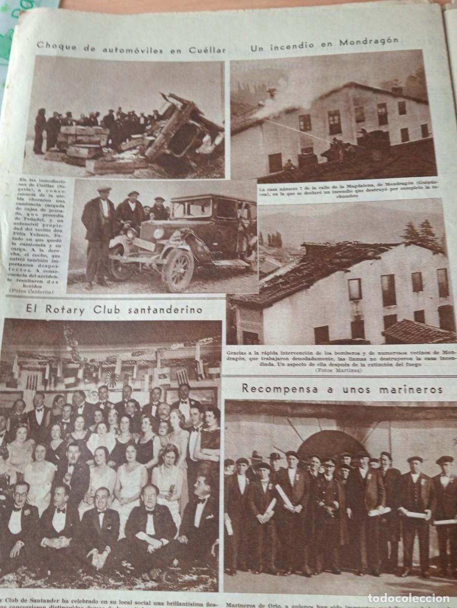 Coleccionismo de Revistas y Peri&oacute;dicos: PERIODICO A&Ntilde;O 1931 CUELLAR MONDRAGON ROTARY CLUB DE SANTANDER ORIO ESQUI EN SIERRA NEVADA