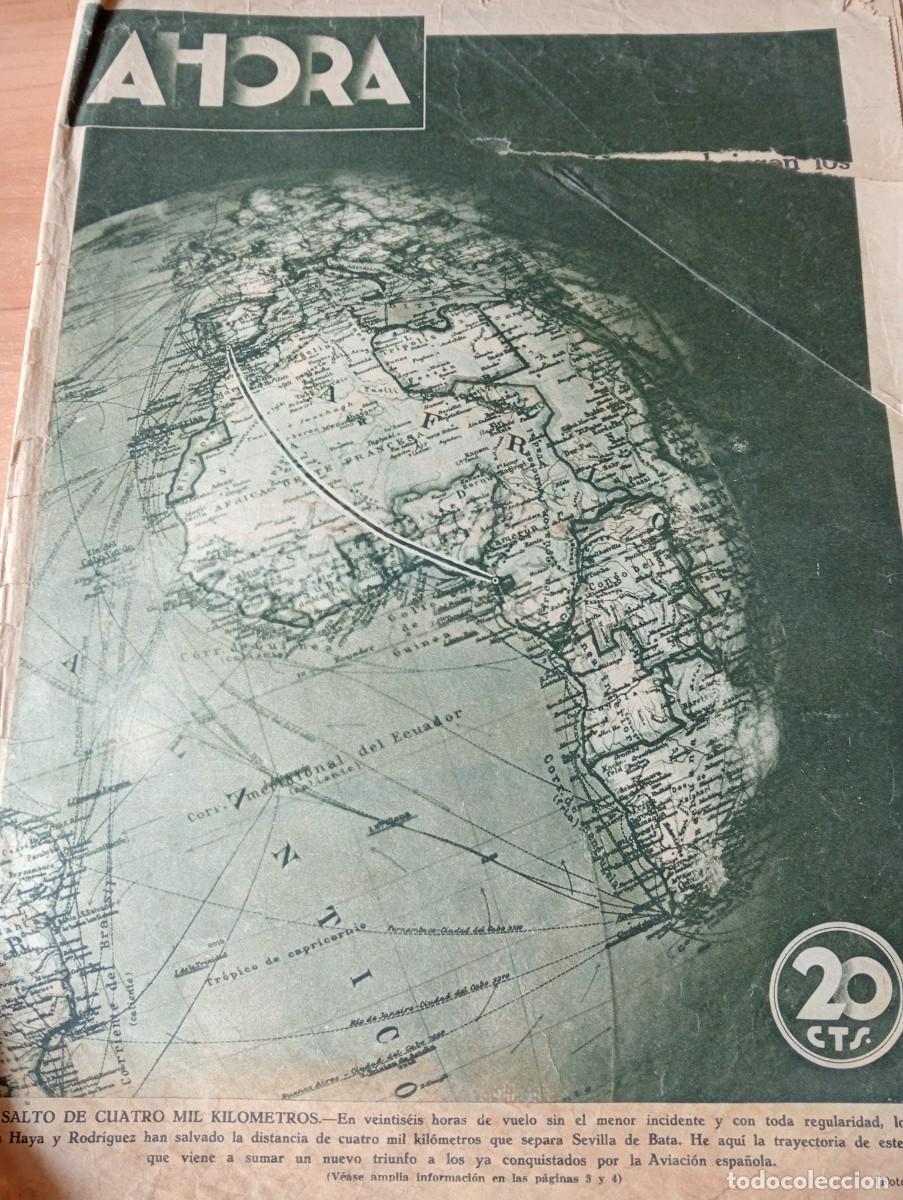 Coleccionismo de Revistas y Peri&oacute;dicos: PERIODICO A&Ntilde;O 1931 VUELO SEVILLA BATA HAYA RODRIGUEZ VUELO SIN MOTOR EN RETAMARES