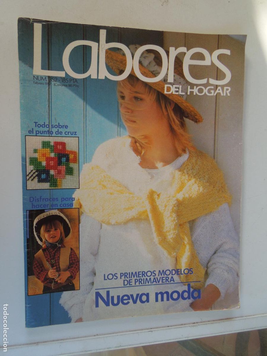 Coleccionismo de Revistas y Peri&oacute;dicos: LABORES DE HOGAR REVISTA N&ordm; 185 - FEBRERO 1987 - NUEVA MODA - CON PATRONES