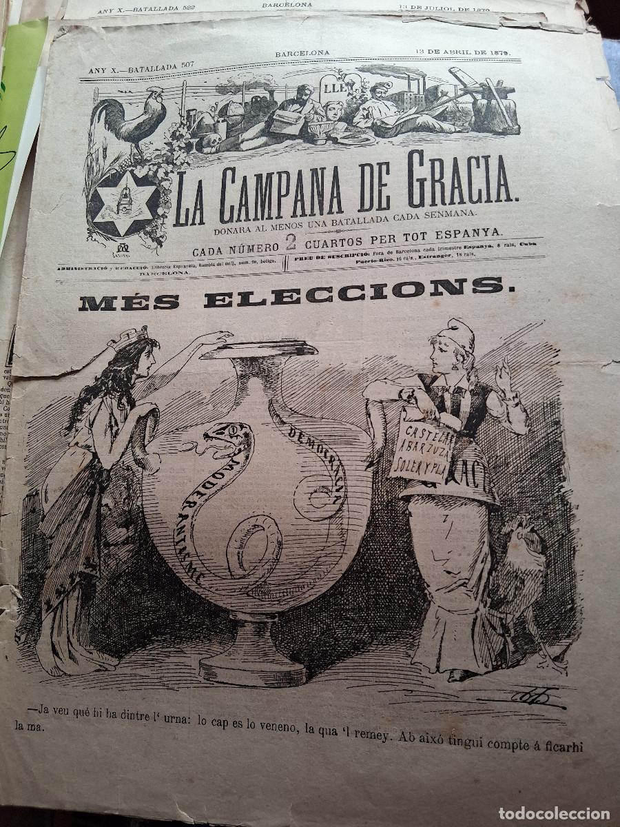 Coleccionismo de Revistas y Peri&oacute;dicos: CAMPANA DE GRACIA, La: Barcelona n&ordm; 507, 13 de abril de 1879.&rdquo;