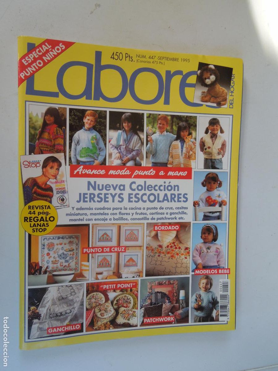 Coleccionismo de Revistas y Peri&oacute;dicos: LABORES DE HOGAR REVISTA N&ordm; 447 -09- 1995 -NI&Ntilde;OS - CON PATRONES CUADERNO DE EXPLICACIONES