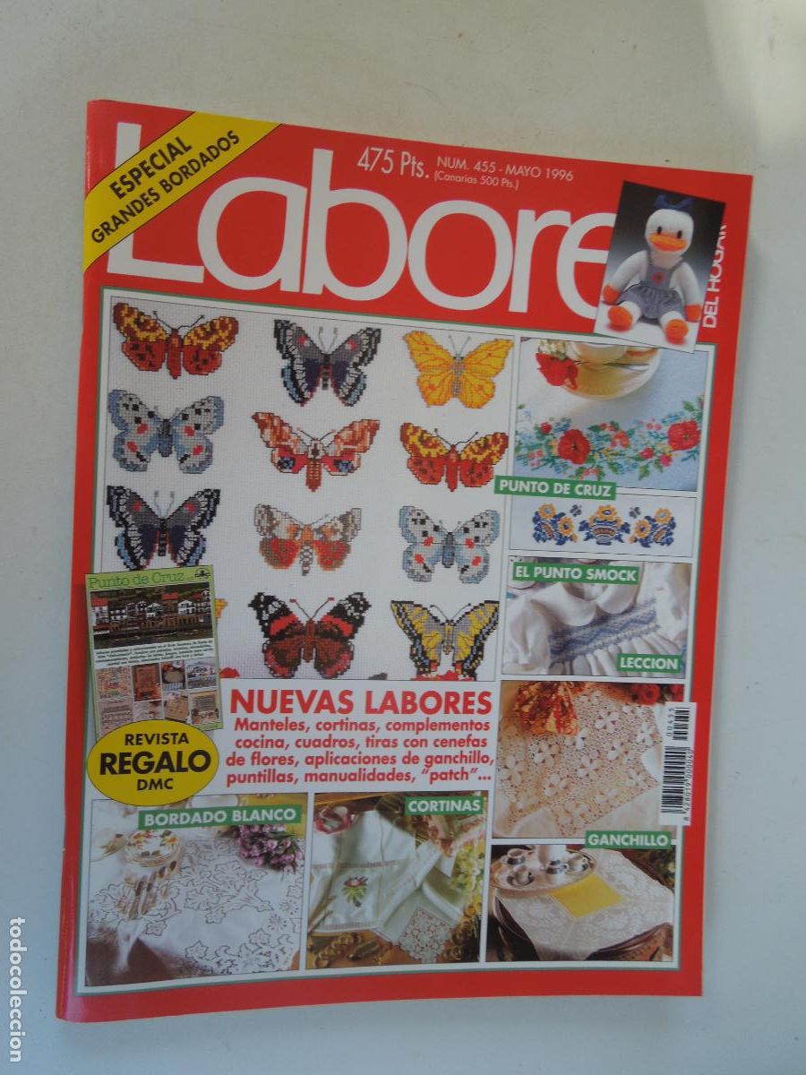 Collectionnisme de Revues et Journaux: LABORES DE HOGAR REVISTA N&ordm; 455 -05- 1996 -BORDADOS - CON PATRONES CUADERNO DE EXPLICACIONES