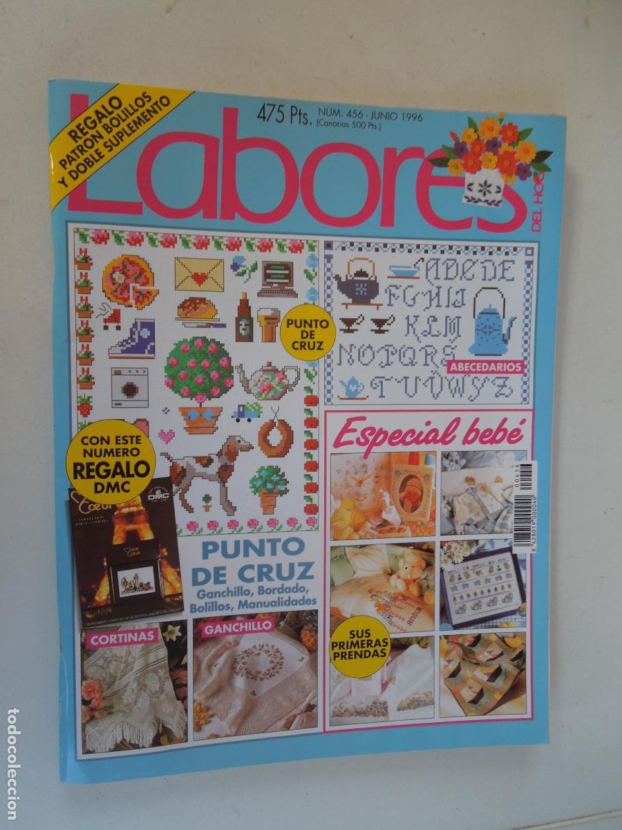 Coleccionismo de Revistas y Peri&oacute;dicos: LABORES DE HOGAR REVISTA N&ordm; 456 -06- 1996 -BEB&Eacute; - CON PATRONES CUADERNO DE EXPLICACIONES