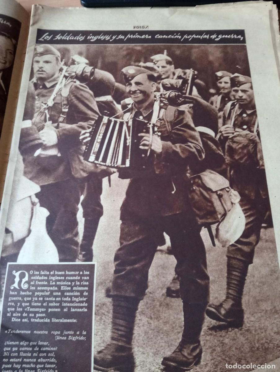 Coleccionismo de Revistas y Peri&oacute;dicos: REVISTA A&Ntilde;O 1939 ACORDEON EN LA SEGUNDA GUERRA MUNDIAL REGRESO DEL GENERAL SANJURJO
