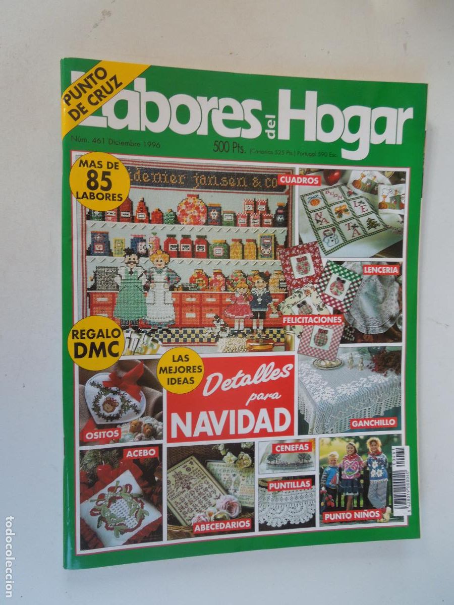 Collectionnisme de Revues et Journaux: LABORES DE HOGAR REVISTA N&ordm; 461 -12- 1996 -NAVIDAD - CON PATRONES CUADERNO DE EXPLICACIONES