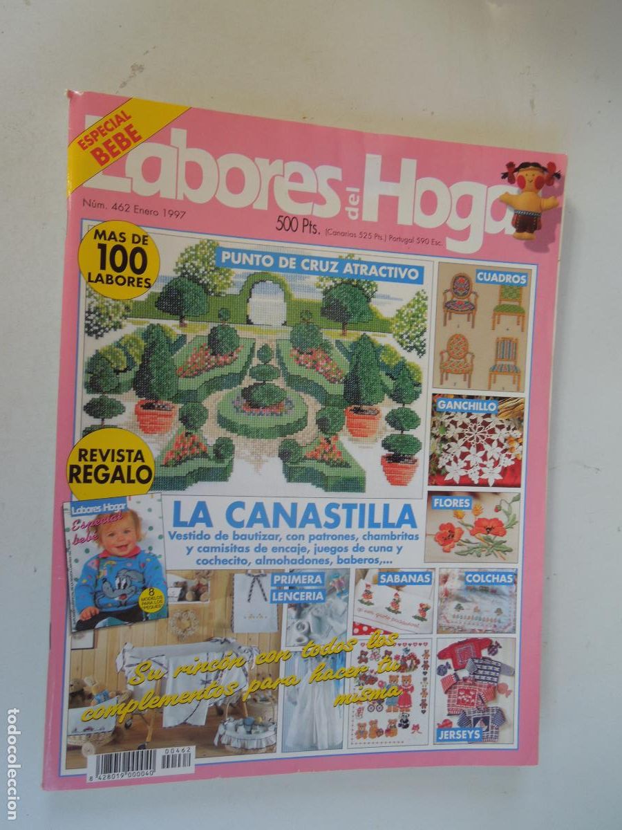 Collection Magazines and Newspapers: LABORES DE HOGAR REVISTA N&ordm; 462 -01- 1997 -LA CANASTILLA- CON PATRONES CUADERNO DE EXPLICACIONES