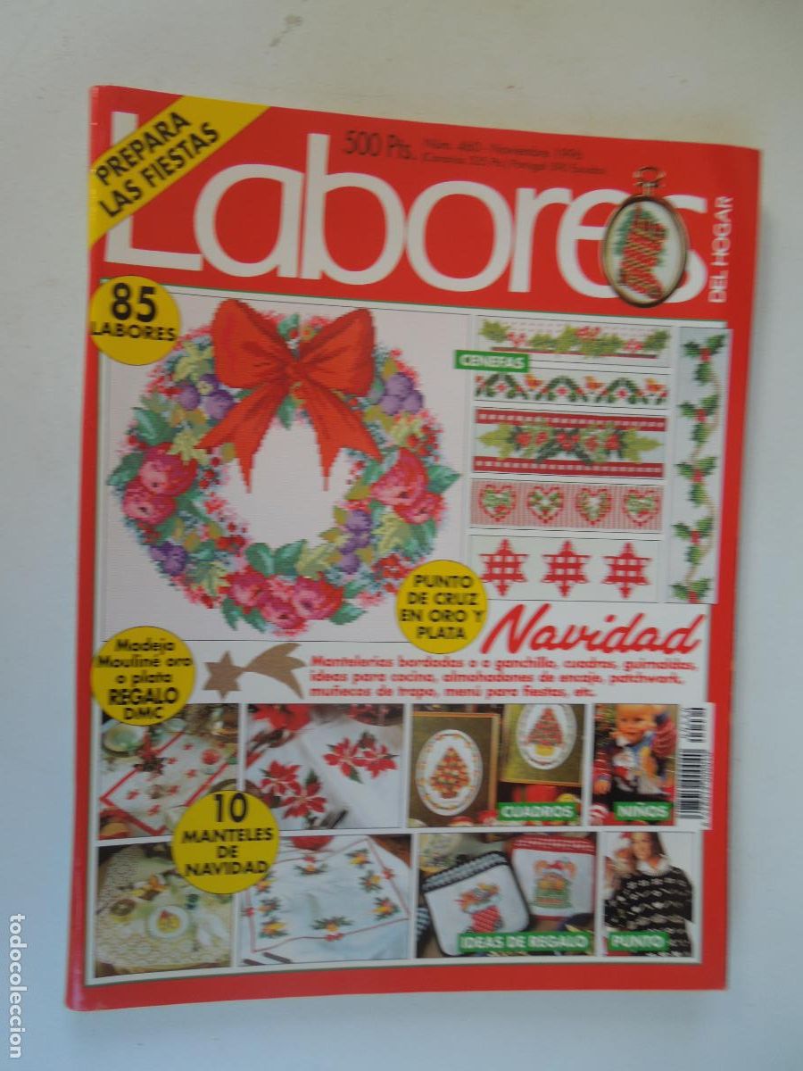 Collection Magazines and Newspapers: LABORES DE HOGAR REVISTA N&ordm; 460 -11- 1996 -NAVIDAD - CON PATRONES CUADERNO DE EXPLICACIONES