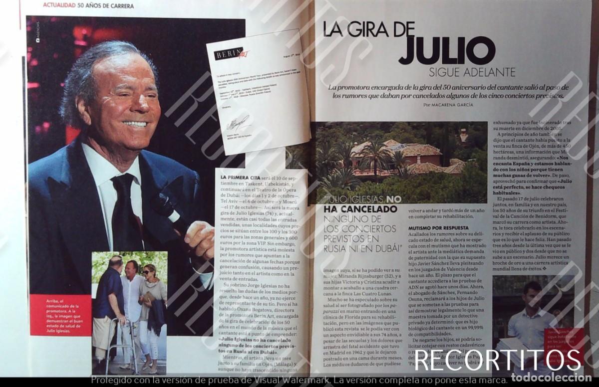 Coleccionismo de Revistas y Peri&oacute;dicos: julio iglesias miranda GIRA JAVIER SANCHEZ