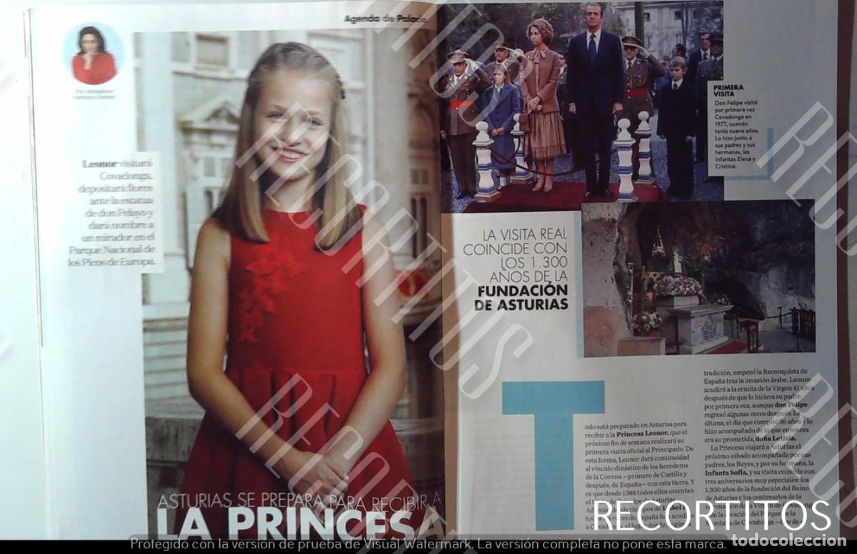 Coleccionismo de Revistas y Peri&oacute;dicos: LEONOR PRINCESA DE ASTURIAS COVADONGA FAMILIA REAL REINA SOFIA LETIZIA FELIPE VI