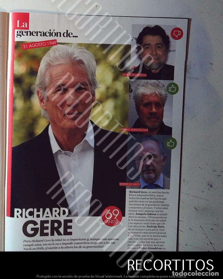 Coleccionismo de Revistas y Peri&oacute;dicos: JOAQUIN SABINA RICHARD GERE PEDRO ALMODOVAR MAFALDA DE BULGARIA RODRIGO RATO
