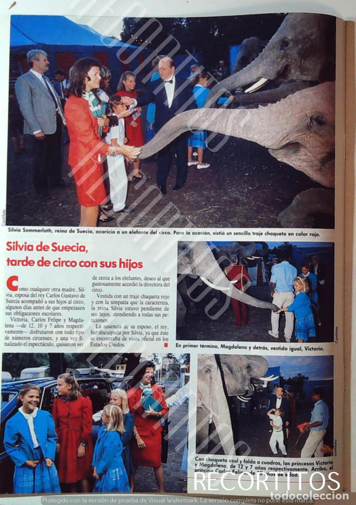 Sammeln von Zeitschriften und Zeitungen: SILVIA DE SUECIA EN EL CIRCO ELEFANTES VICTORIA CARLOS SGUSTAVO