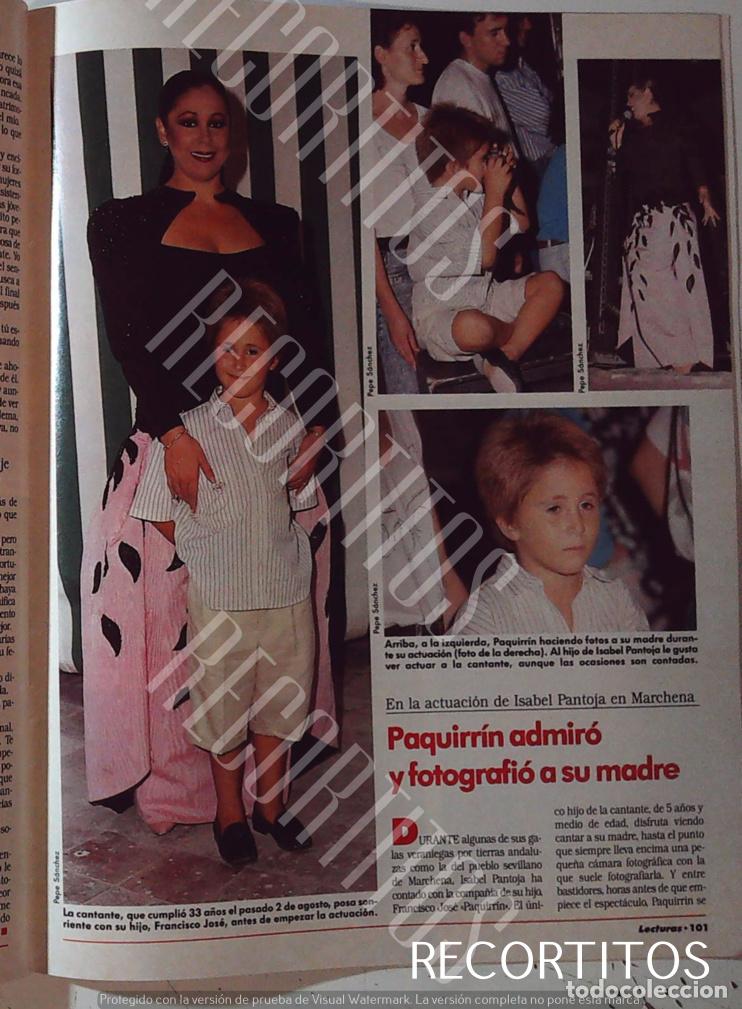 Colecionismo de Revistas e Jornais: ISABEL PANTOJA KIKO RIVERA PAQUIRRIN DULCE 1989EN MARCHENA TERESA RIVERA