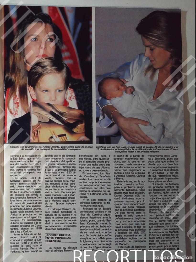 Coleccionismo de Revistas y Peri&oacute;dicos: CAROLINA DE MONACO SU HIJA RANIERO Y KIKO EL ORANGUTAN ESTEFANIA DE MONACO