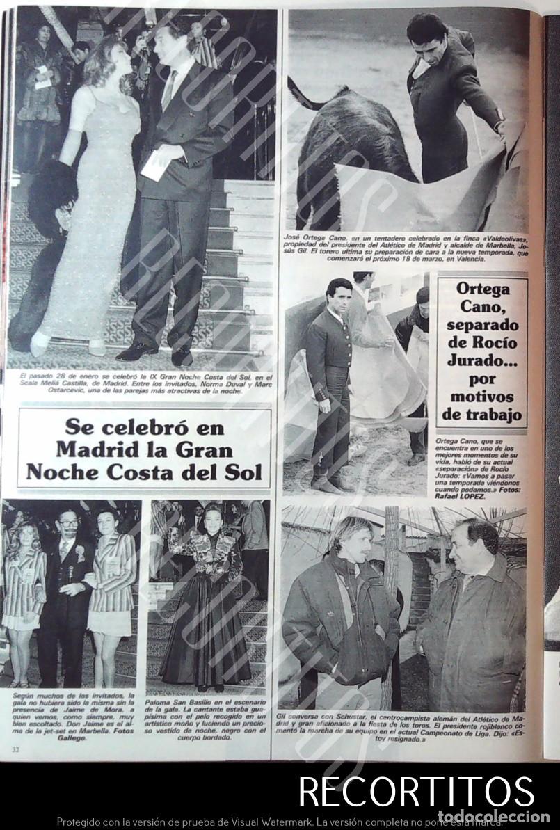 Coleccionismo de Revistas y Peri&oacute;dicos: NORMA DUVAL PALOMA SAN BASILIO OSCHUSTER JESUS GIL JAIME DE MORA Y ARAGON ORTEGA CANO JOSE