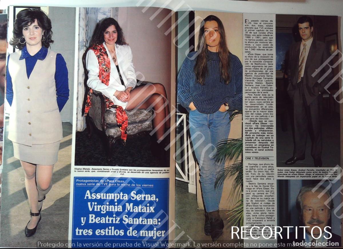 Coleccionismo de Revistas y Peri&oacute;dicos: ASSUMPTA SERNA VIRGINIA MATAIX BEATRIZ SANTANA ANDONI FERRE&Ntilde;O CONRADO SAN MARTIN PARA ELISA OSCAR L