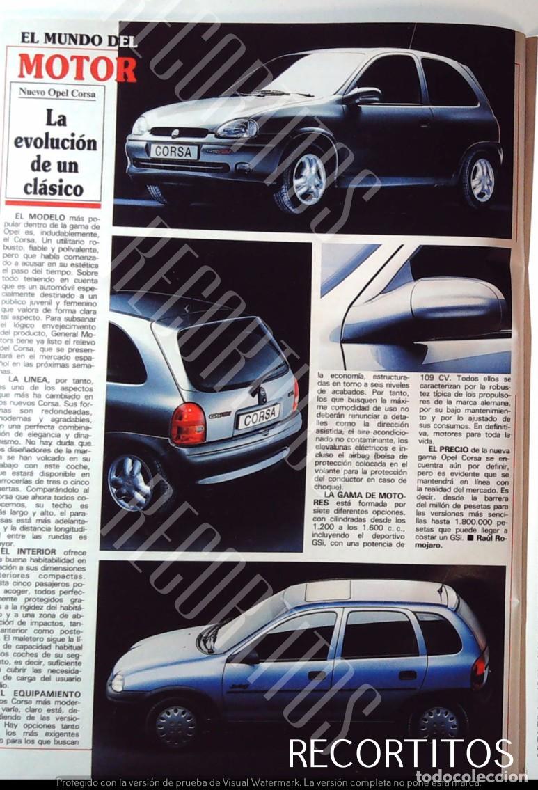 Coleccionismo de Revistas y Peri&oacute;dicos: OPEL CORSA MODELO 1993