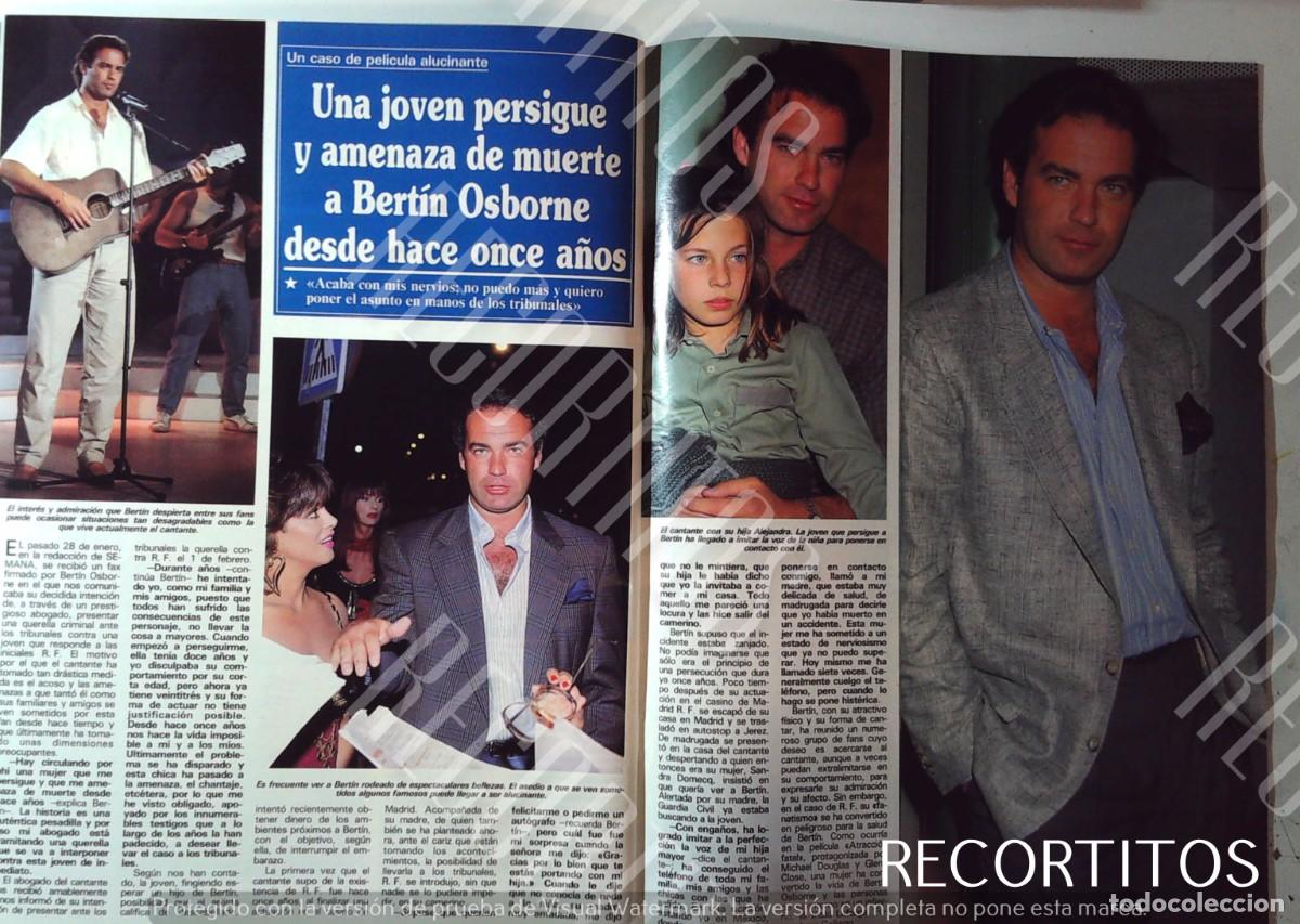 Coleccionismo de Revistas y Peri&oacute;dicos: BERTIN OSBORNE AMENAZADO DE MUERTE POR UNA FAN