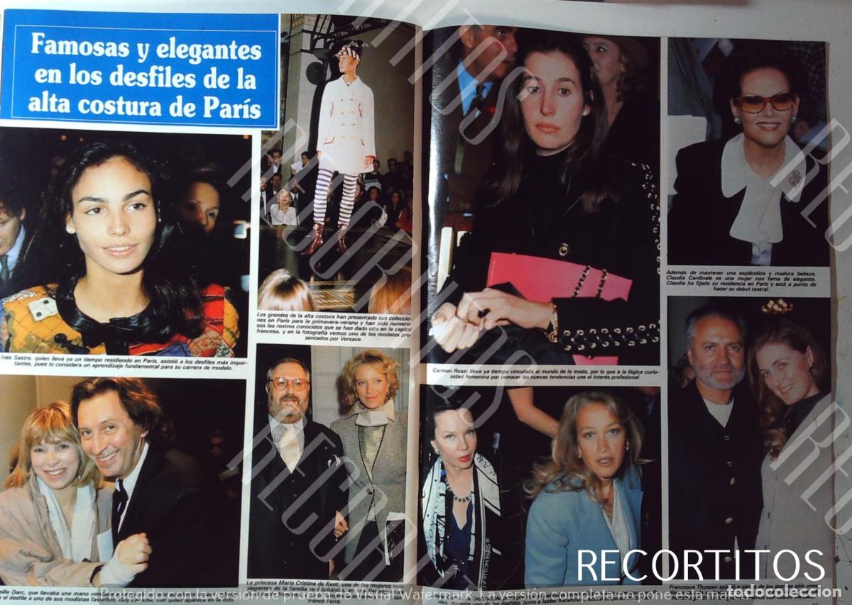 Coleccionismo de Revistas y Peri&oacute;dicos: GIANNI VERSACE FRANCESCA THYSSEN CLAUDIA CARDINALE LESLIE CARON INES SASTRE BORDIU MIREILLE DARC LAR