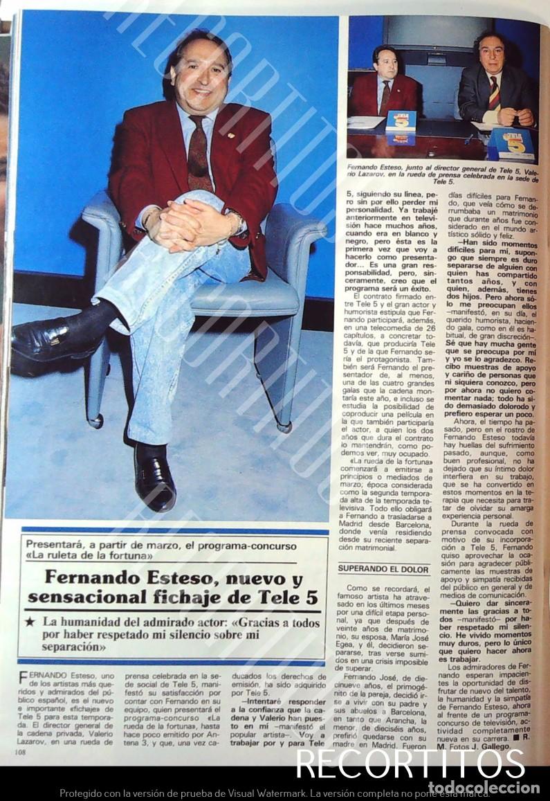 Coleccionismo de Revistas y Peri&oacute;dicos: FERNANDO ESTESO EN 1993