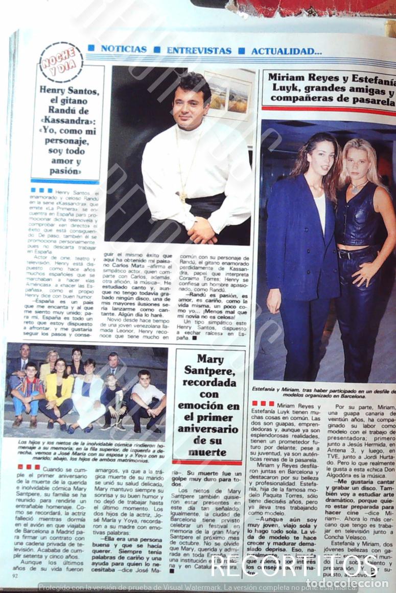 Coleccionismo de Revistas y Peri&oacute;dicos: MIRIAM REYES MISS TELE CINCO 5 ESTEFANIA LUYL&iexcl;K HENRY SANTOS KASSANDRA MARY SANTPERE