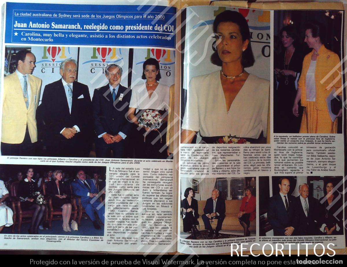 Coleccionismo de Revistas y Peri&oacute;dicos: CAROLINA DE MONACO EL COI JUAN ANTONIO SAMARANCH