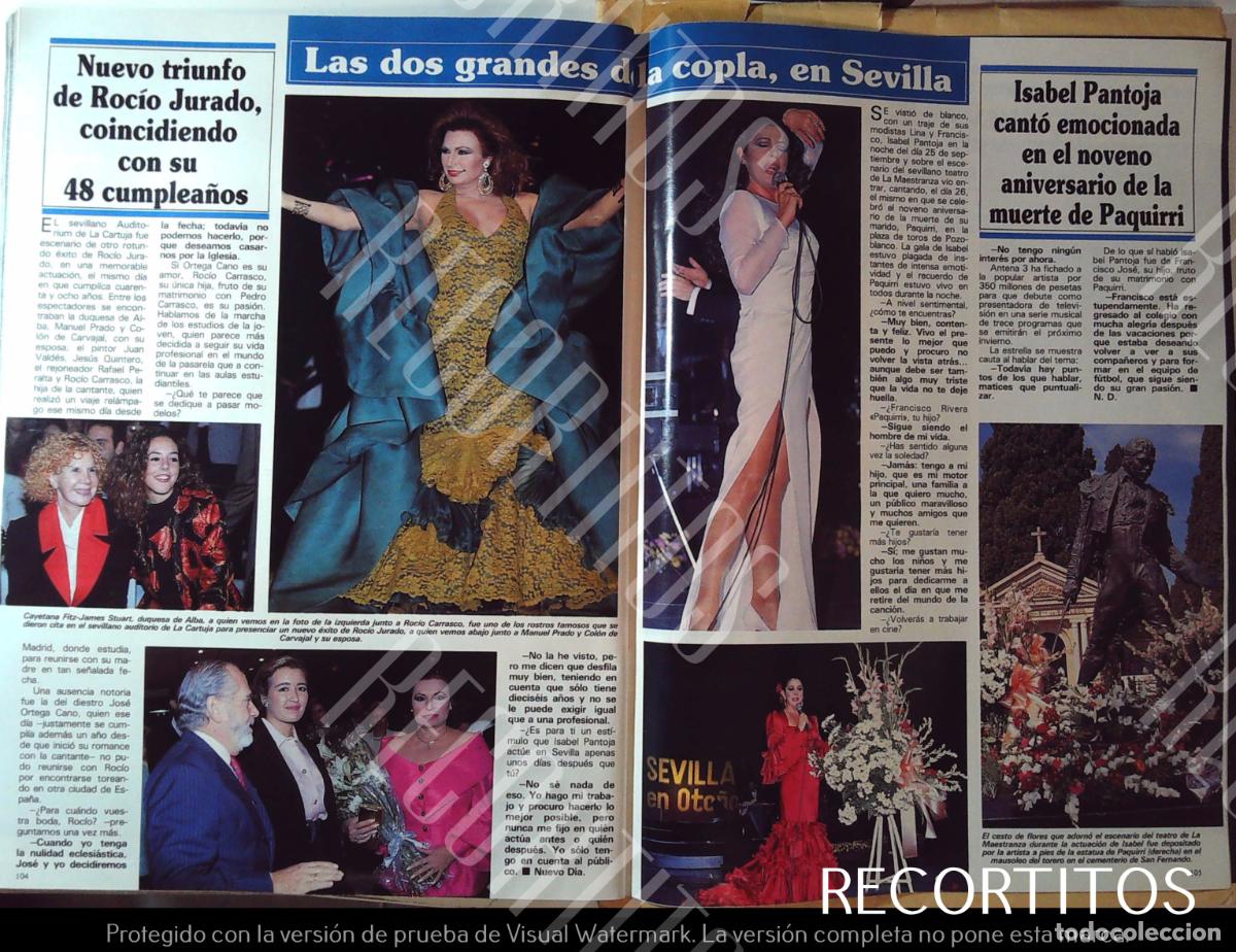 Coleccionismo de Revistas y Peri&oacute;dicos: ISABEL PANTOJA ROCIO JURADO