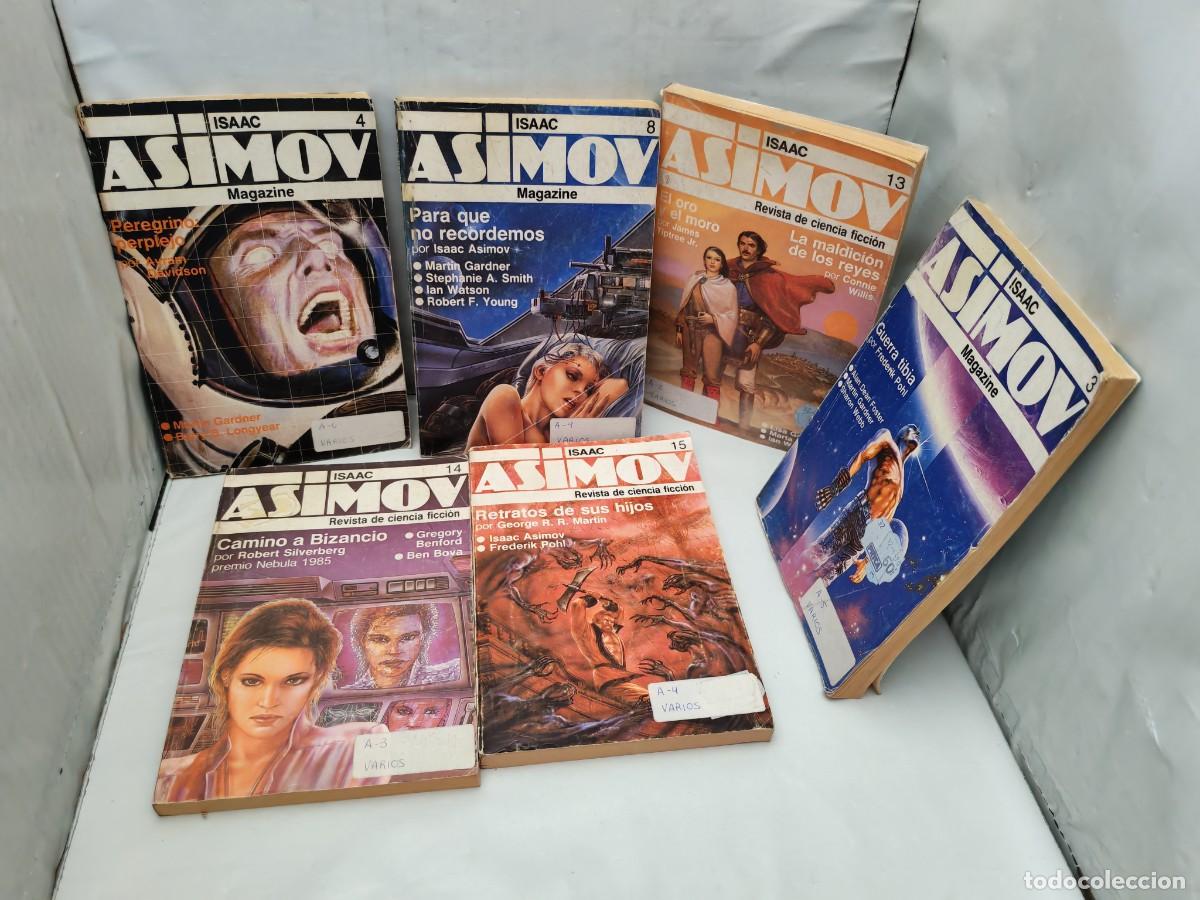 Collectionnisme de Revues et Journaux: PACK 6 ISAAC ASIMOV Revista de Ciencia Ficci&oacute;n: N&uacute;meros 3, 4, 8, 13, 14 y 15