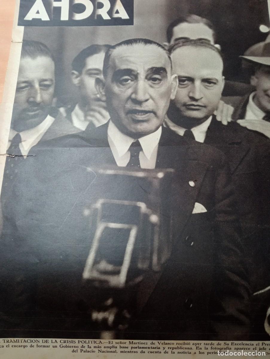 Coleccionismo de Revistas y Peri&oacute;dicos: PERIODICO AHORA A&Ntilde;O 1935 MARTINEZ VELASCO CONSULTORIO JURIDICO FEMENINO DIVORCIO DURANTE REPUBLICA