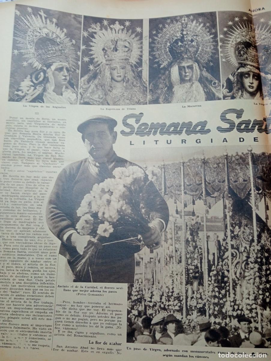 Coleccionismo de Revistas y Peri&oacute;dicos: PERIODICO A&Ntilde;O 1935 SEMANA SANTA EN SEVILLA FLORISTA FLORES ANGUSTIAS TRIANA MACARENA DEL VALLE
