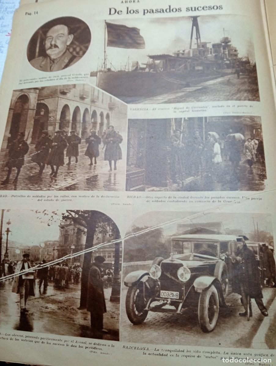 Coleccionismo de Revistas y Peri&oacute;dicos: RECORTE DE PRENSA A&Ntilde;O 1930 SUCESOS REVOLUCIONARIOS EN BILBAO VALENCIA JACA GENERAL URUELA