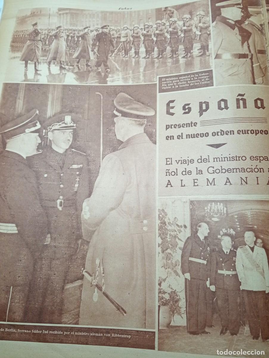 Collezionismo di Riviste e Giornali: REVISTA FOTOS A&Ntilde;O 1940 COLABORACION DE LA ESPA&Ntilde;A DE FRANCO CON ALEMANIA DE HITLER RIBBENTROP SU&Ntilde;ER
