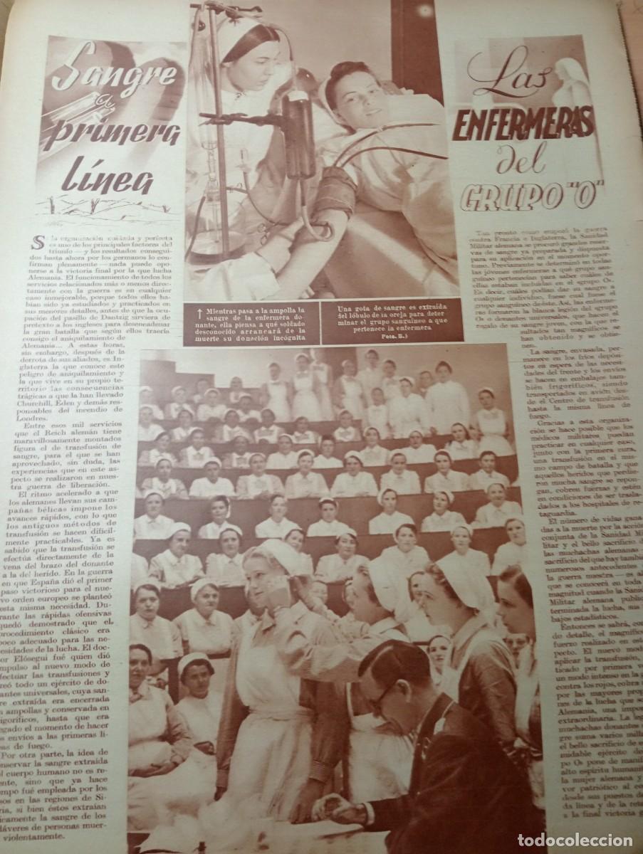 Collezionismo di Riviste e Giornali: REVISTA FOTOS A&Ntilde;O 1940 TRANSFUSION DE SANGRE EN LA SEGUNDA GUERRA MUNDIAL 2WW ENFERMERAS SANIDAD