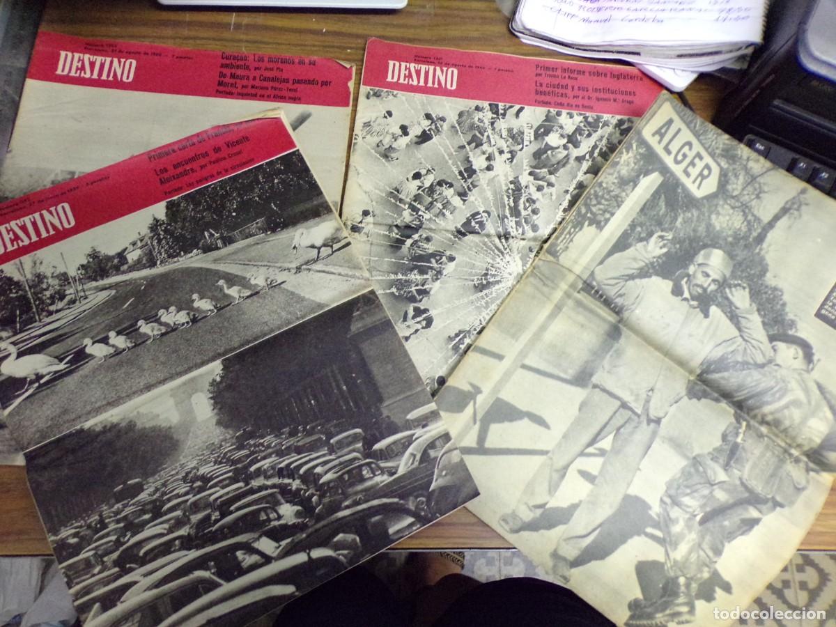 Collezionismo di Riviste e Giornali: ESTAMOS LIQUIDANDO. lote de 4 peri&oacute;dico, revista destino. a&ntilde;os 1958, 1959, 1960