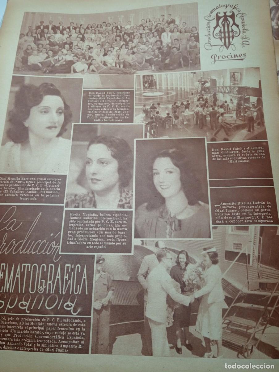 Coleccionismo de Revistas y Peri&oacute;dicos: REVISTA FOTOS A&Ntilde;O 1940 CINE ESPA&Ntilde;OL DE POSGUERRA POSTGUERRA DANIEL FALCO ROSITA MONTA&Ntilde;A RIVELLES