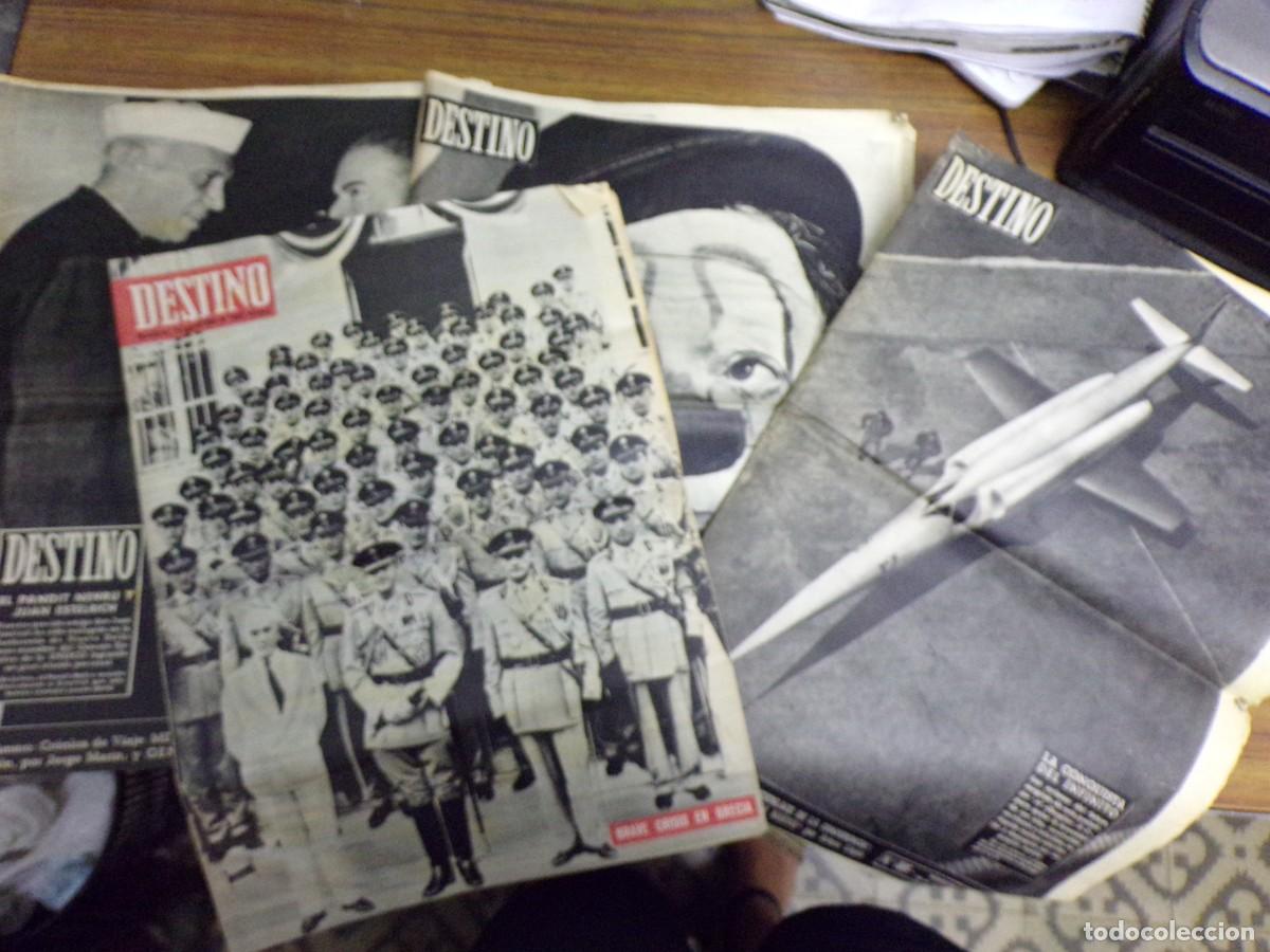 Coleccionismo de Revistas y Peri&oacute;dicos: ESTAMOS LIQUIDANDO. lote de 4 peri&oacute;dico, revista destino. a&ntilde;os 1954, 1956, 1957, 1965