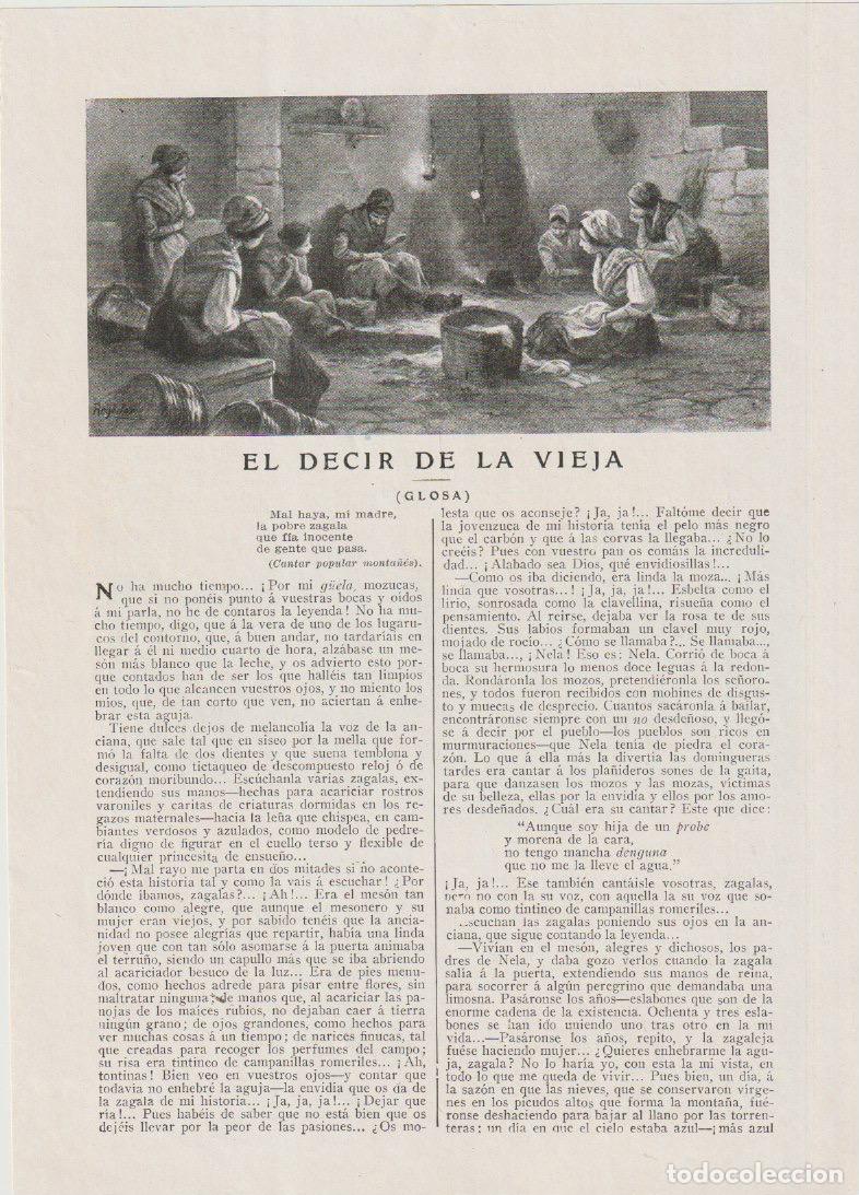 Coleccionismo de Revistas y Peri&oacute;dicos: El decir de la vieja/ Joaqu&iacute;n Dicenta - 1912