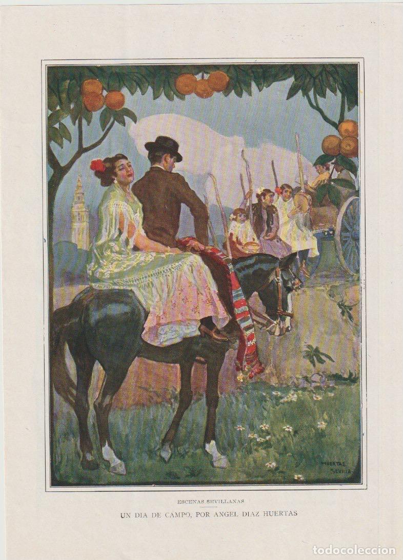 Coleccionismo de Revistas y Peri&oacute;dicos: Escenas sevillanas: un d&iacute;a de campo / por &Aacute;ngel D&iacute;az Huertas - 1912