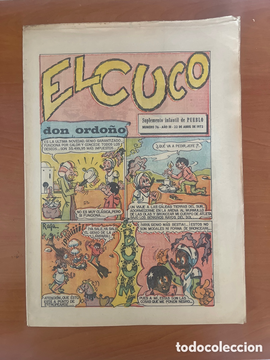 Coleccionismo de Revistas y Peri&oacute;dicos: REVISTA EL CUCO, N&Uacute;MERO 76, (SUPLEMENTO INFANTIL DE PUEBLO)