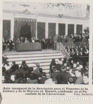 Coleccionismo de Revistas y Peri&oacute;dicos: * VALENCIA * Asociaci&oacute;n para el Fomento de la Cultura y la Higiene, acto en el paraninfo - 1912