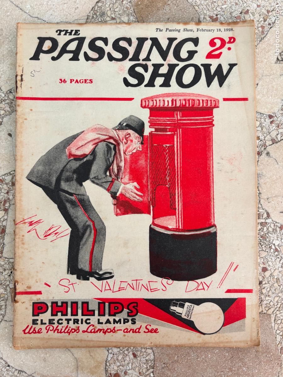 Coleccionismo de Revistas y Peri&oacute;dicos: THE PASSING SHOW, FEBRUARY 18, 1928. 36 P&Aacute;GINAS. ST VALENTINES DAY. PHILIPS.