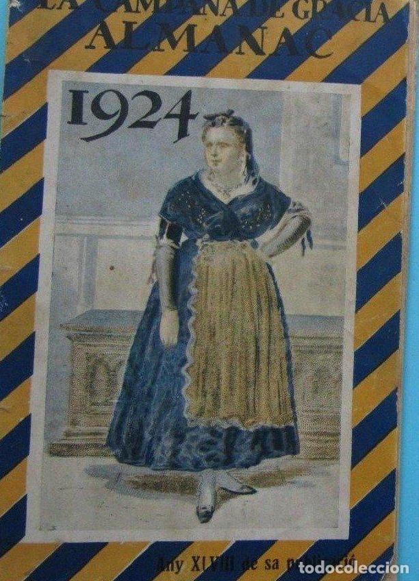 Coleccionismo de Revistas y Peri&oacute;dicos: LA CAMPANA DE GRACIA. ALMANACH 1924. ANTONI L&Oacute;PEZ IMPRESSOR. BARCELONA