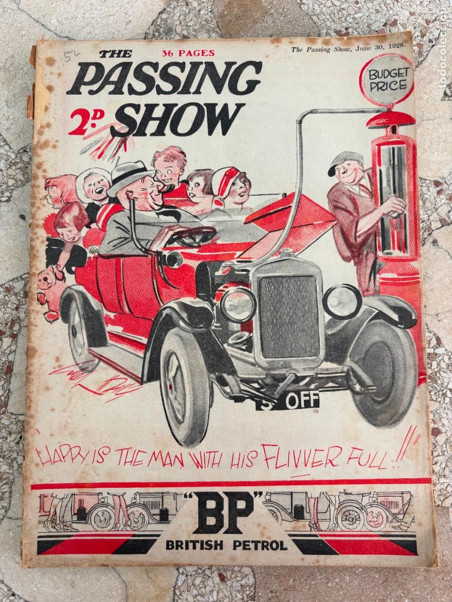 Coleccionismo de Revistas y Peri&oacute;dicos: THE PASSING SHOW, JUNE 30, 1928. 36 P&Aacute;GINAS. HARRY IS THE MAN WITH HIS FLIVVER FULL. BP. BOVRIL.