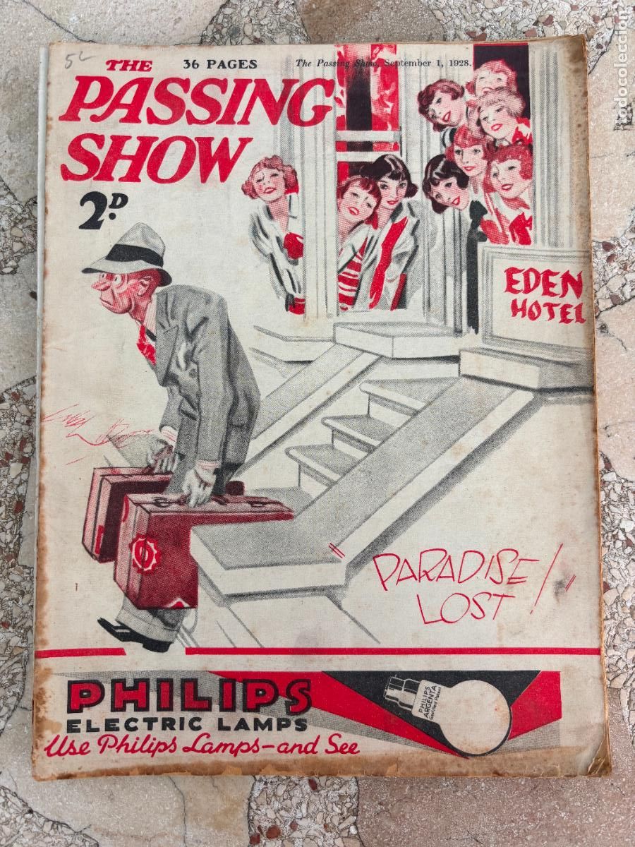 Coleccionismo de Revistas y Peri&oacute;dicos: THE PASSING SHOW, SEPTEMBER 1, 1928. 36 P&Aacute;GINAS. PHILIPS. PRATTS.
