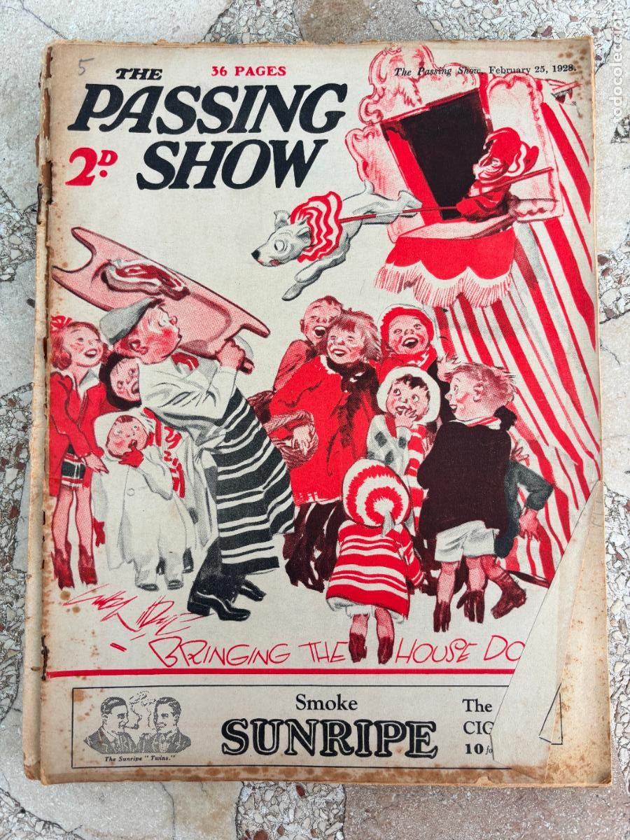 Coleccionismo de Revistas y Peri&oacute;dicos: THE PASSING SHOW, FEBRUARY 25, 1928. 36 P&Aacute;GINAS. BRINGING THE HOUSE DOWN. SUNRIPE.