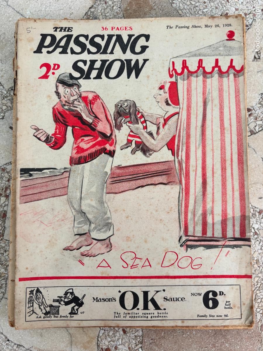 Coleccionismo de Revistas y Peri&oacute;dicos: THE PASSING SHOW, MAY 26, 1928. 36 P&Aacute;GINAS. SEA DOG. MASON'S SAUCE. DUNLOP.