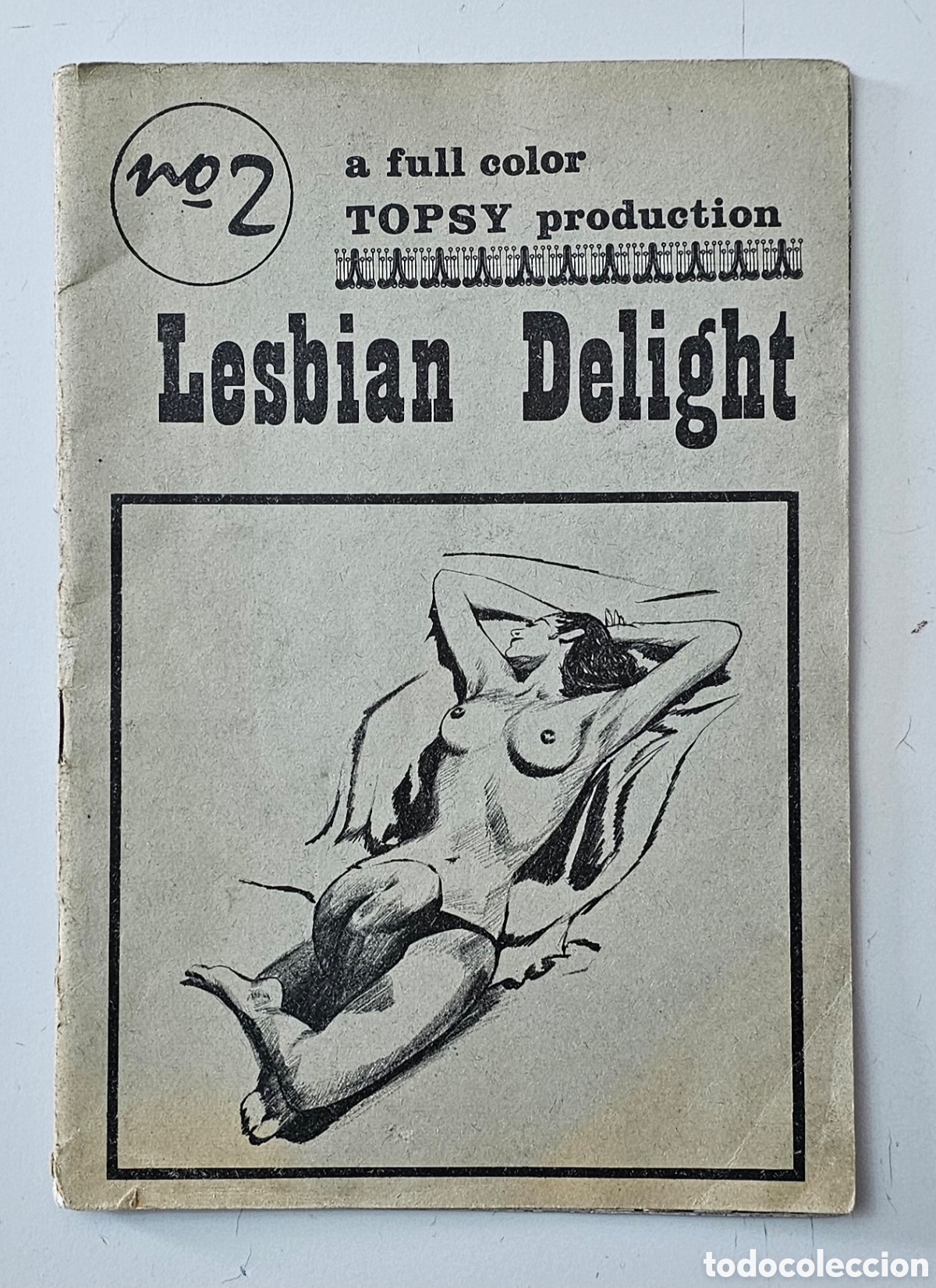 Coleccionismo de Revistas y Peri&oacute;dicos: REVISTA LESBIAN DELIGHT N&deg;2 (Dinamarca - Topsy - 1970s) Erotica Porno X RARO ESCASO