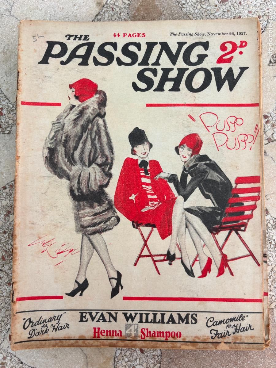 Coleccionismo de Revistas y Peri&oacute;dicos: THE PASSING SHOW, NOVEMBER 26, 1927. 44 P&Aacute;GINAS. EVAN WILLIAMS. LANGHAM PORTABLE RADIO.
