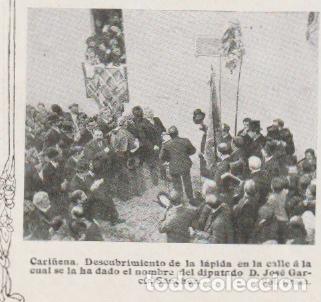 Sammeln von Zeitschriften und Zeitungen: * CARI&Ntilde;ENA * L&aacute;pida al diputado Jos&eacute; Garc&iacute;a S&aacute;nchez - 1912