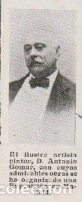 Collection Magazines and Newspapers: El pintor D. Antonio Gomar - 1912