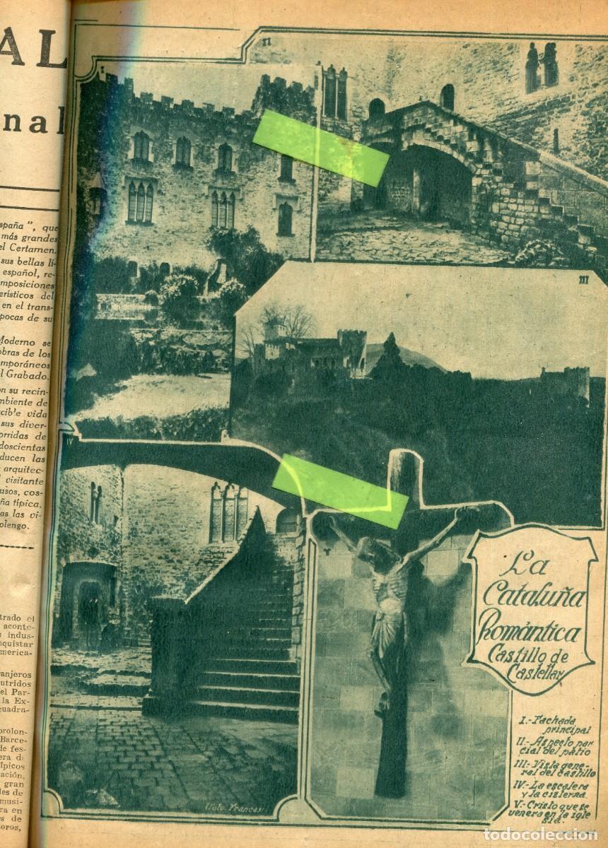 Colecionismo de Revistas e Jornais: REVISTA A&Ntilde;O 1929 CASTILLO DE CASTELLAR DEL VALLES LUCES TUBOS LUMINOSOS MANUEL ESTARTUS